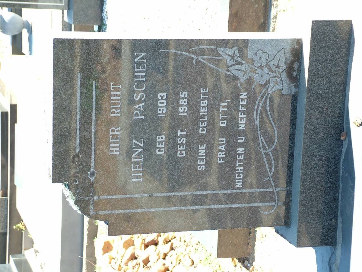 PASCHEN Heinz 1903-1985