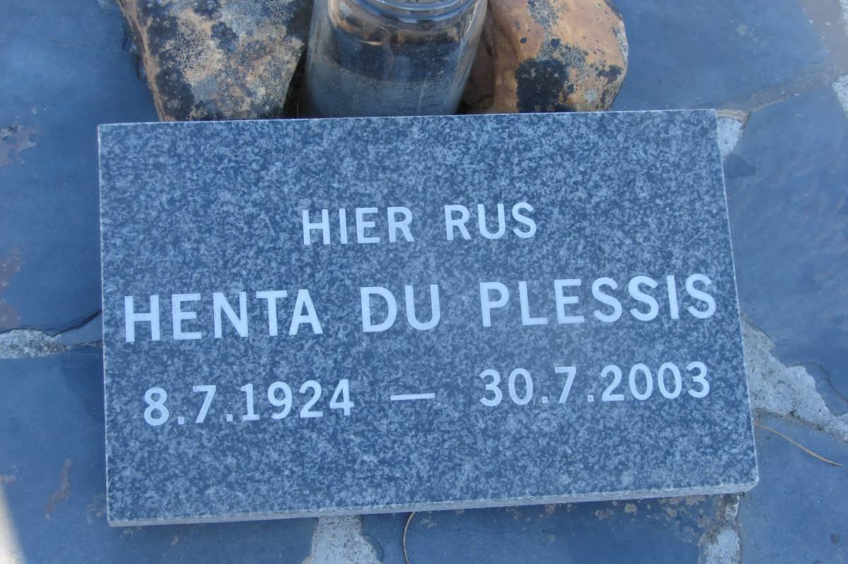 PLESSIS Henta, du 1924-2003