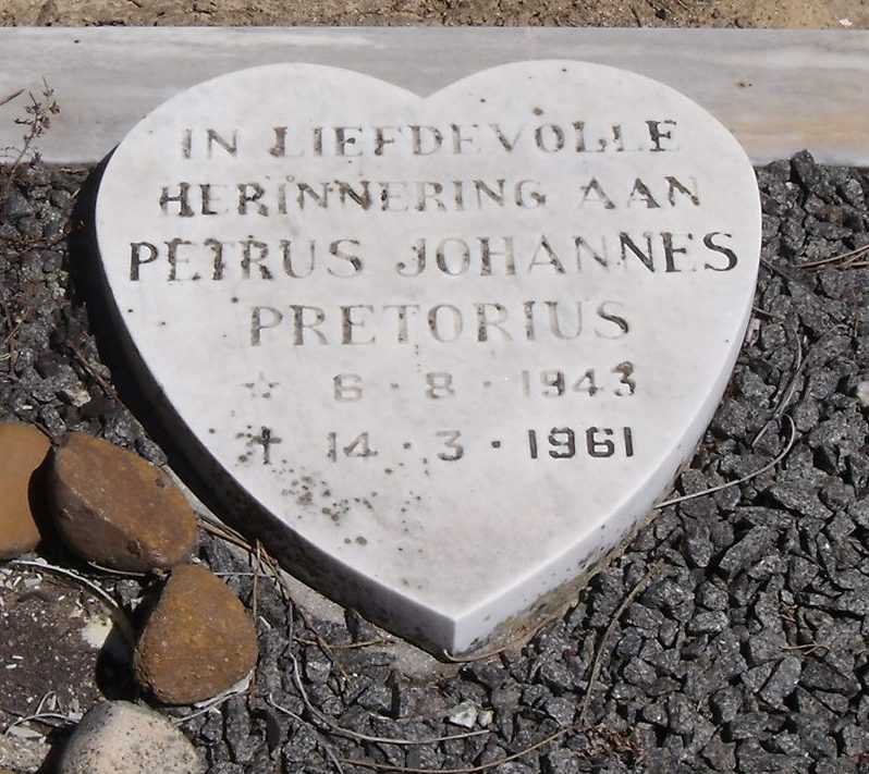 PRETORIUS Petrus Johannes 1943-1961