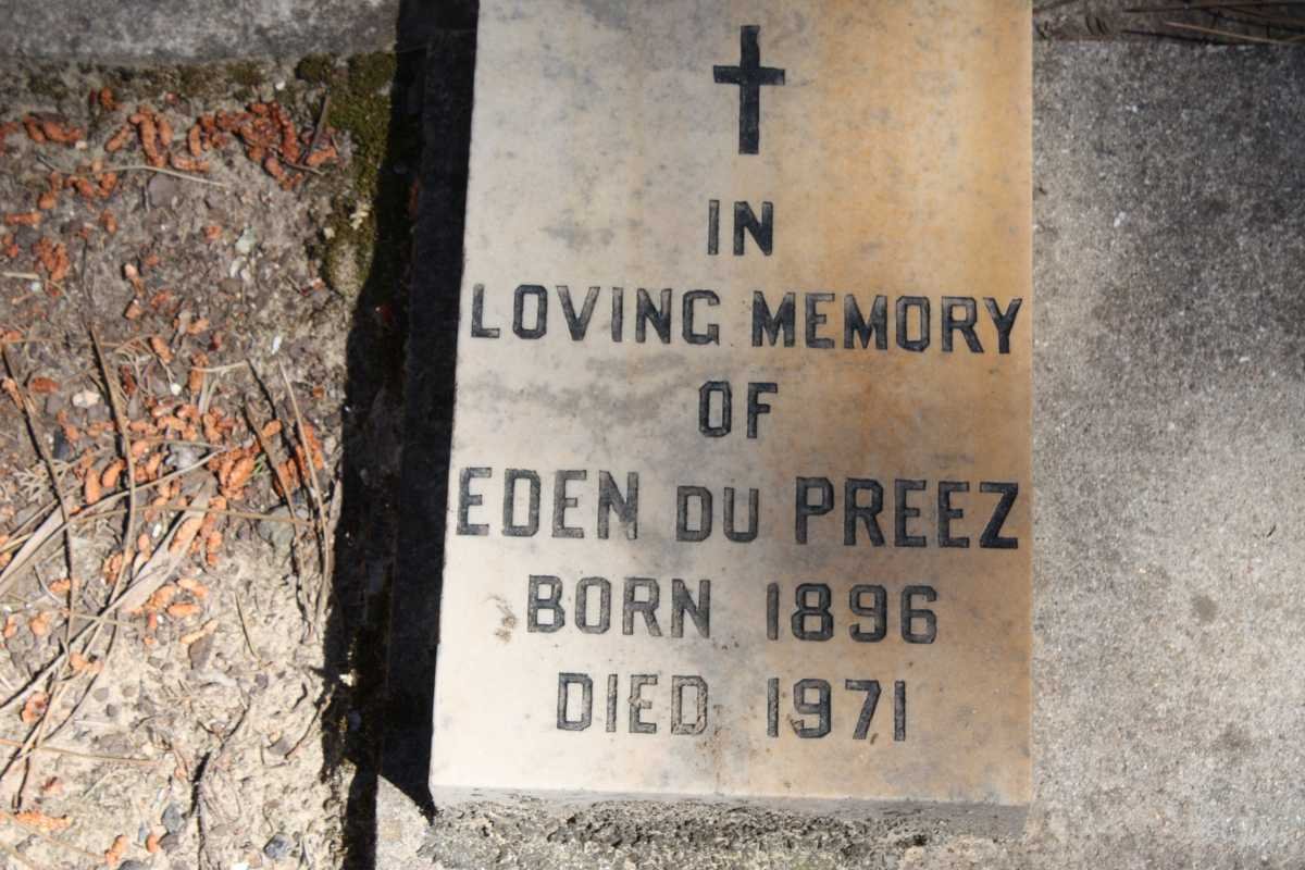 PREEZ Eden, du 1896-1971