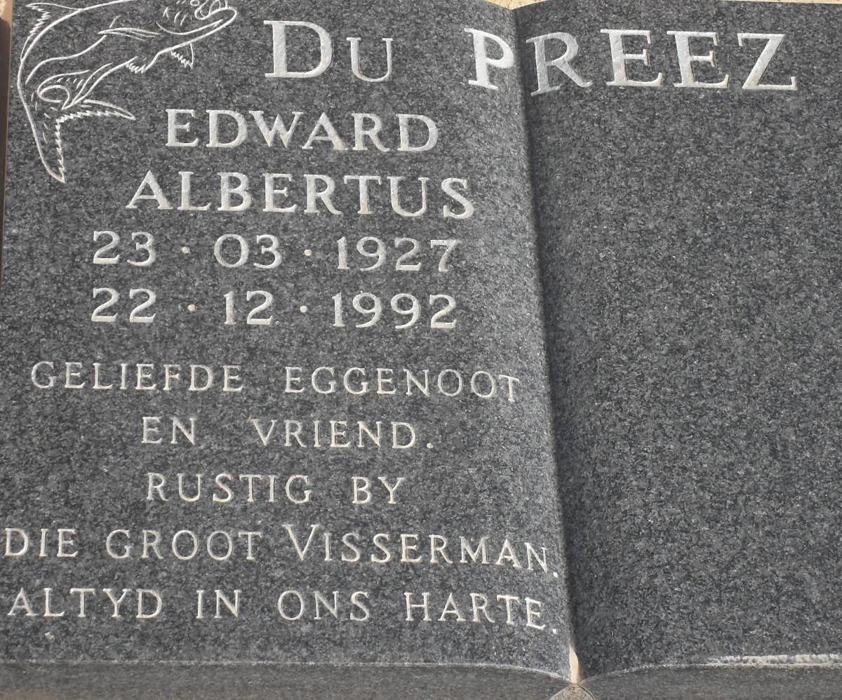 PREEZ Edward Albertus, du 1927-1992