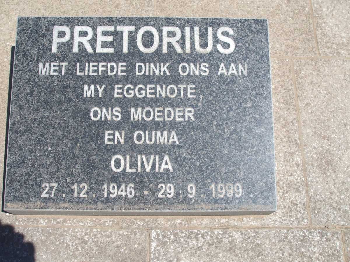 PRETORIUS Olivia 1946-1999