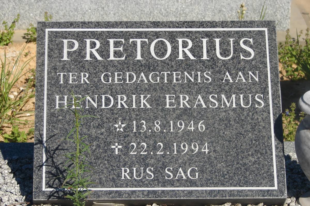 PRETORIUS Hendrik Erasmus 1946-1994