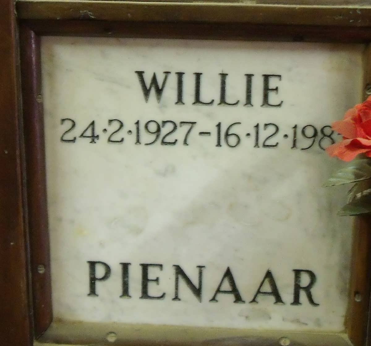 PIENAAR Willie 1927-198?