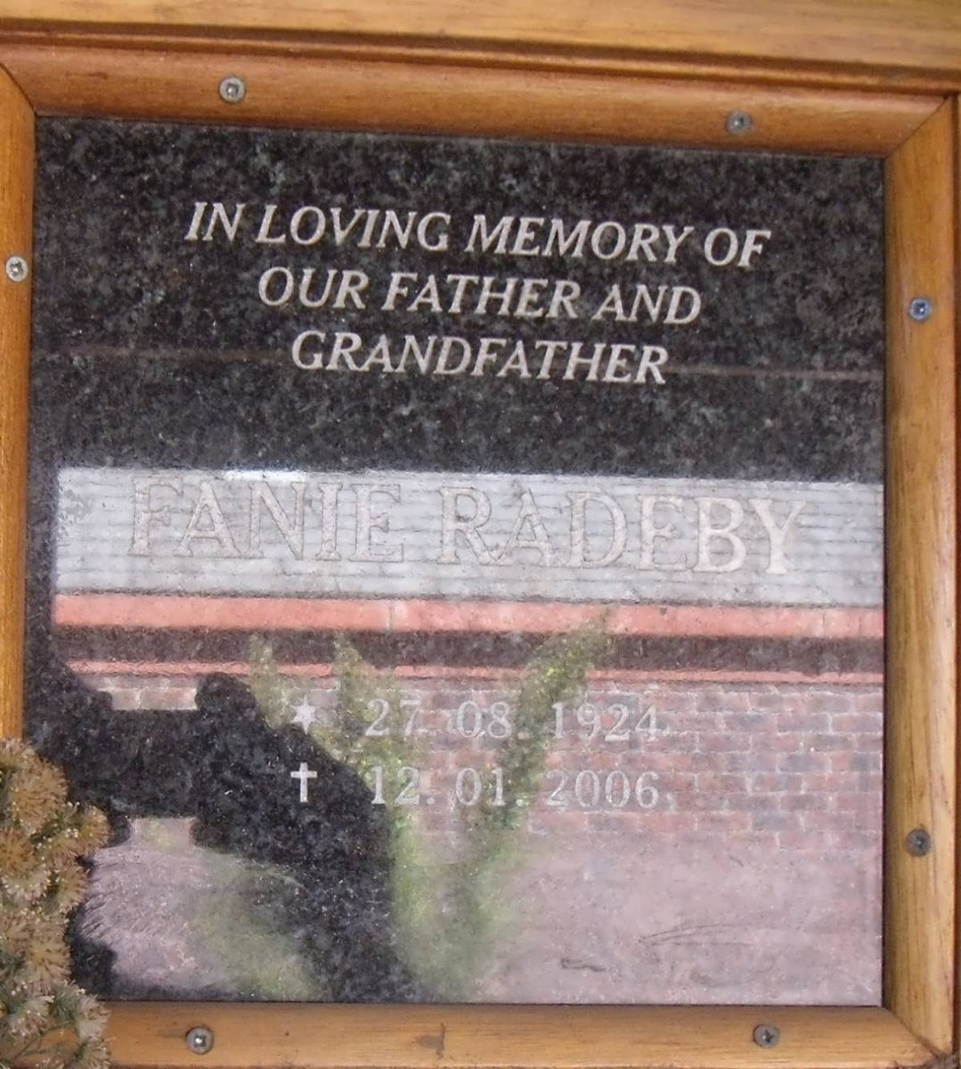 RADEBY Fanie 1924-2006