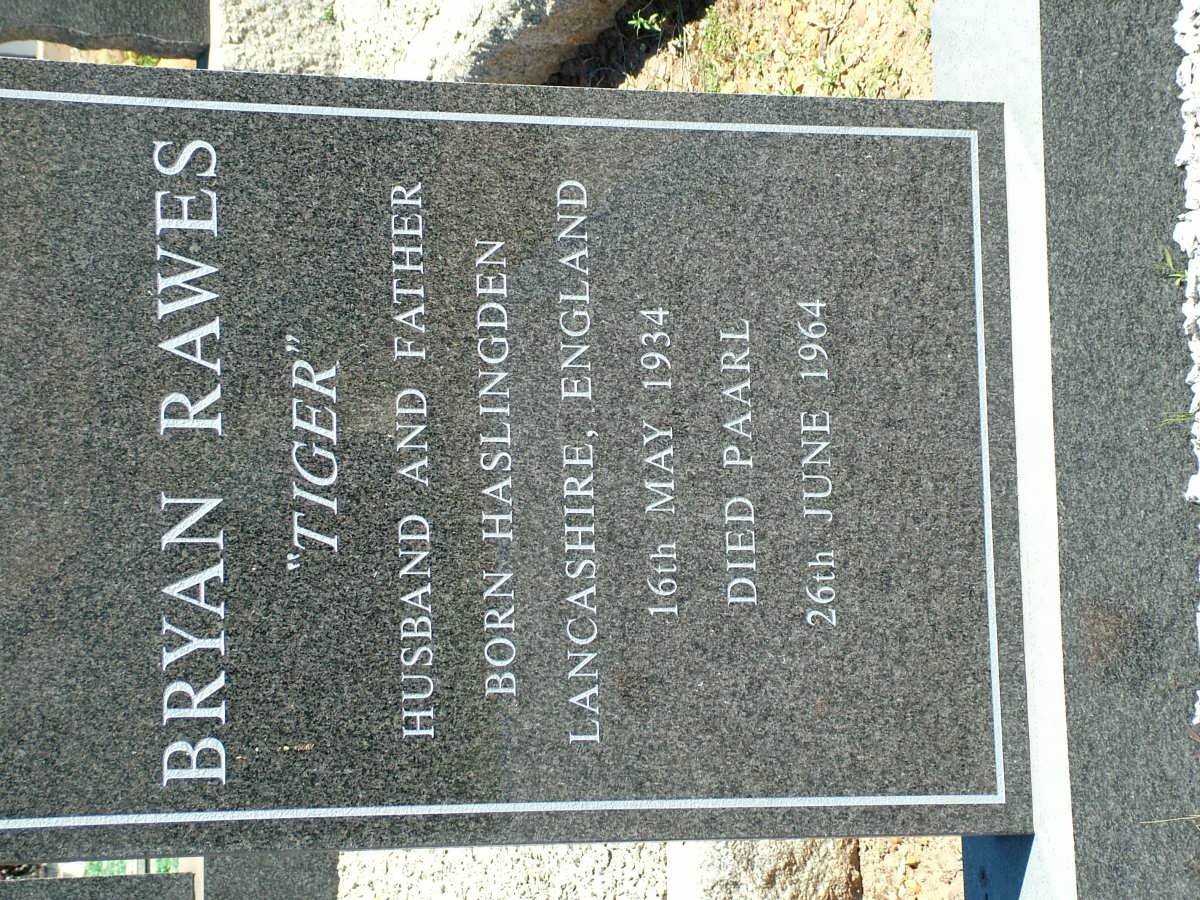 RAWES Bryan 1934-1964