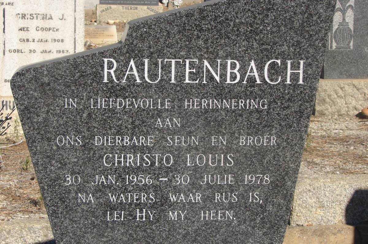 RAUTENBACH Christo Louis 1956-1978