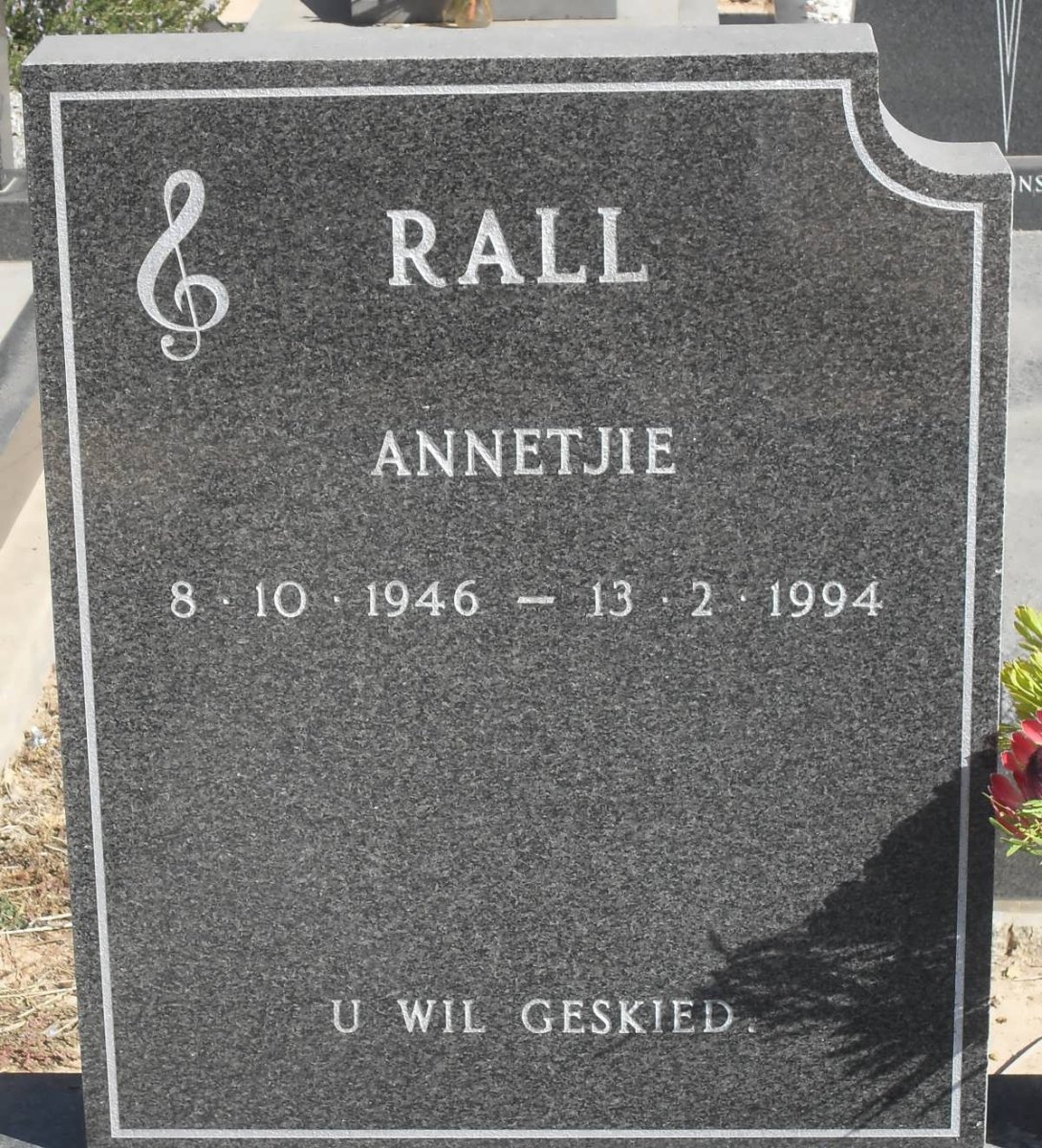 RALL Annetjie 1946-1994