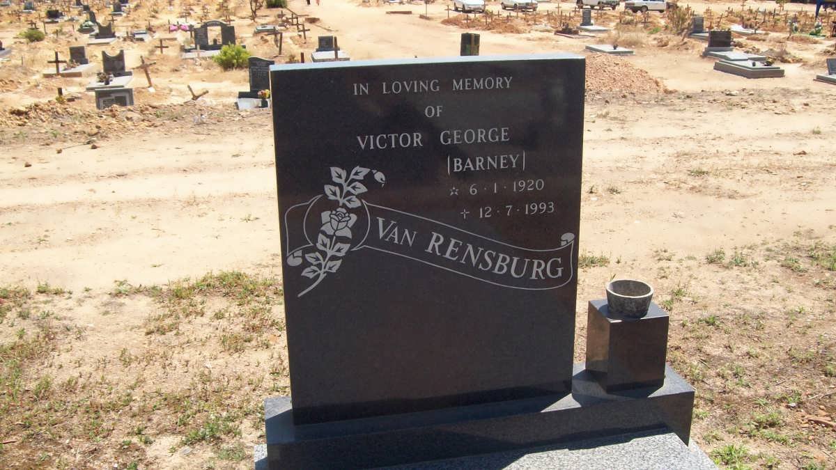 RENSBURG Victor George, van 1920-1993