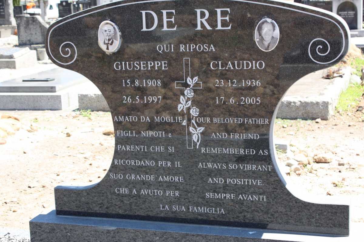 RE Giuseppe, de 1908-1997 :: RE Claudio, de 1936-2005