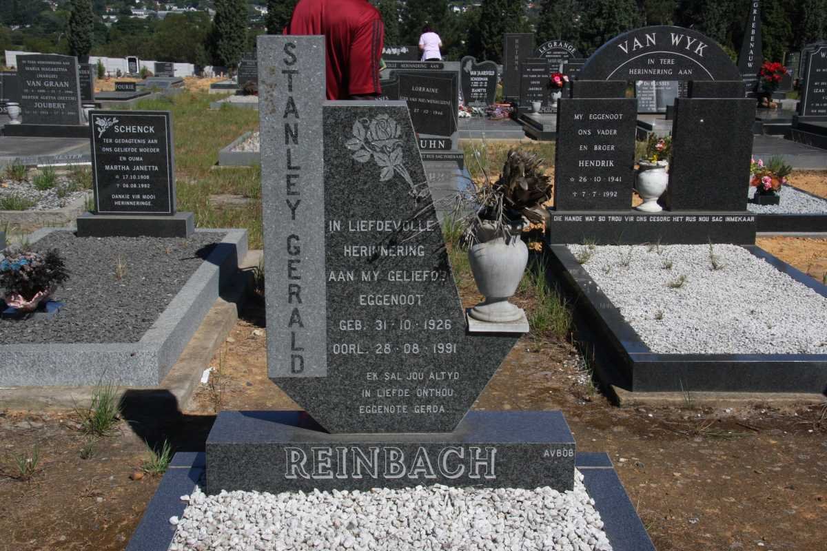 REINBACH Stanley Gerald 1926-1991