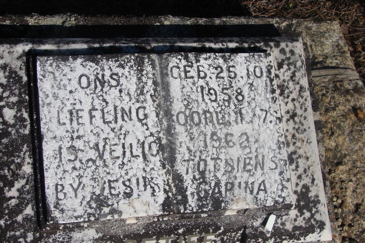 RETIEF Carina 1958-1962