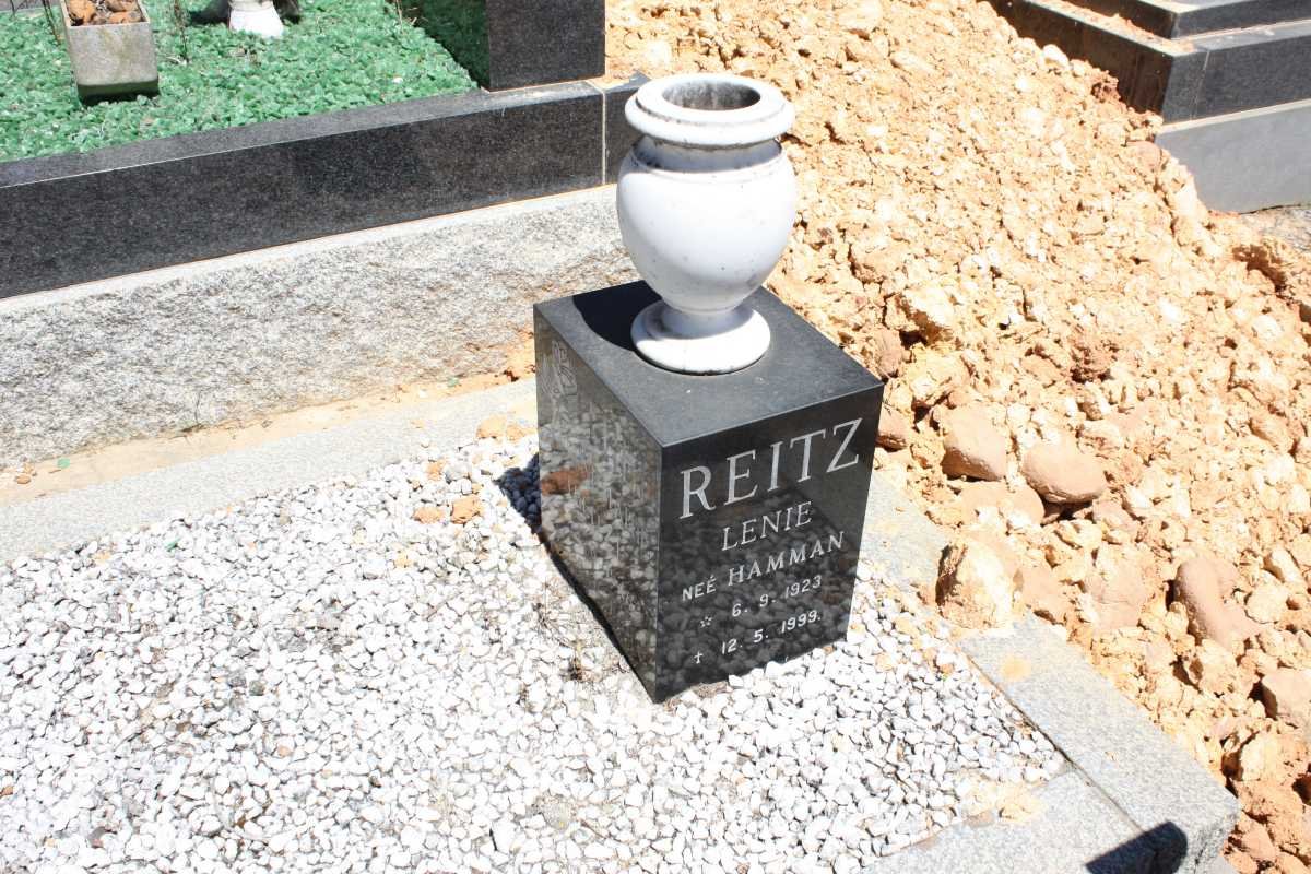 REITZ Lenie nee HAMMAN 1923-1998
