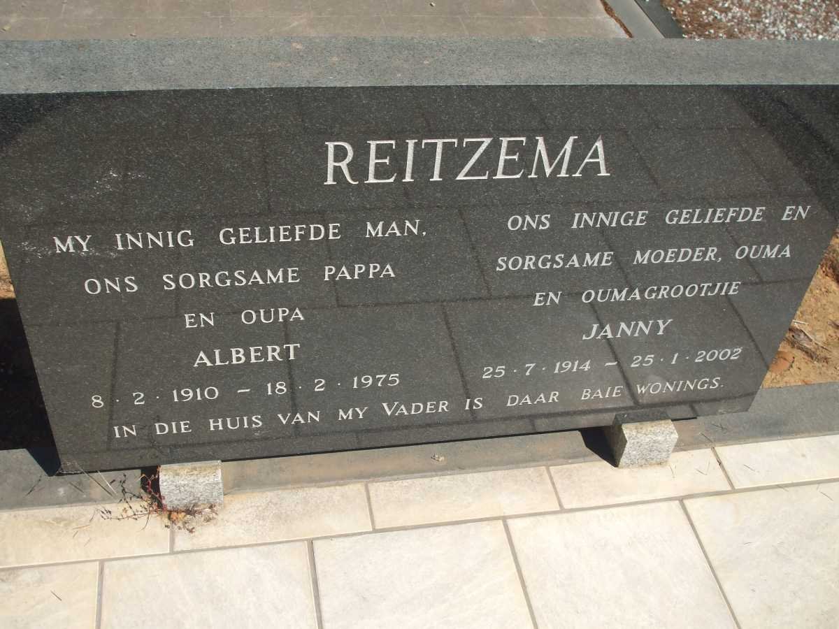REITZEMA Albert 1910-1975 &amp; Janny 1914-2002