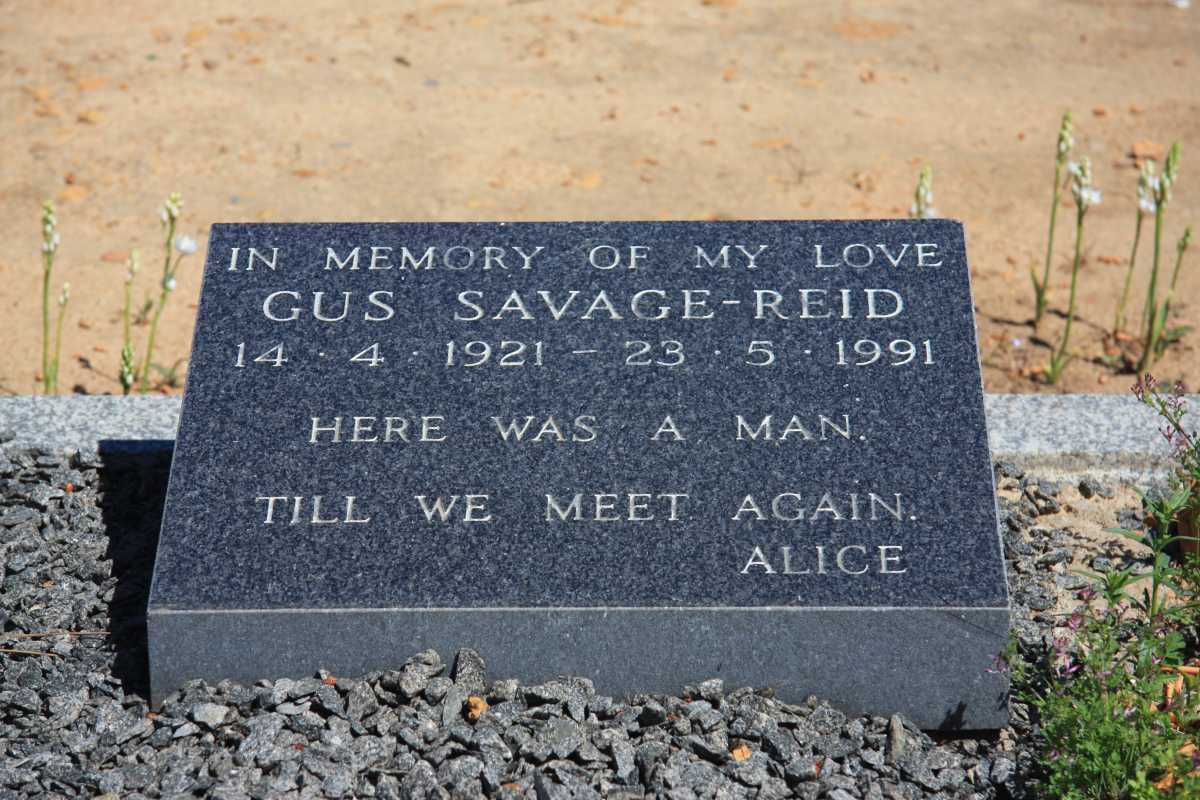 REID Gus, Savage 1921-1991