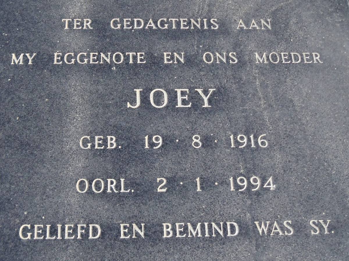 REDELINGHUYS Joey 1916-1994