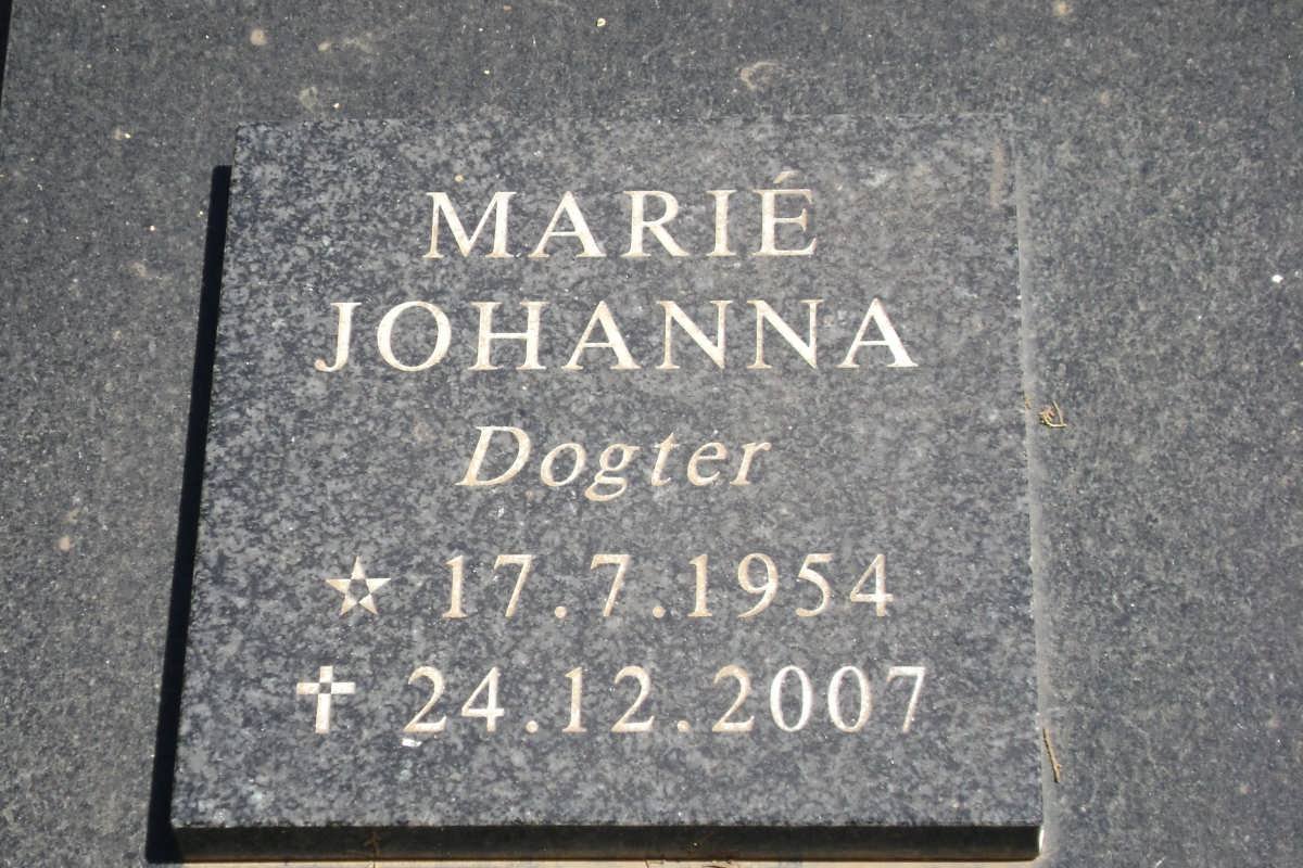 RENS Marié Johanna 1954-2007