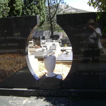RENSBURG Hendrik Christoffel 1915-1981, Janse van &amp; Johanna Dorthea 1919-1981