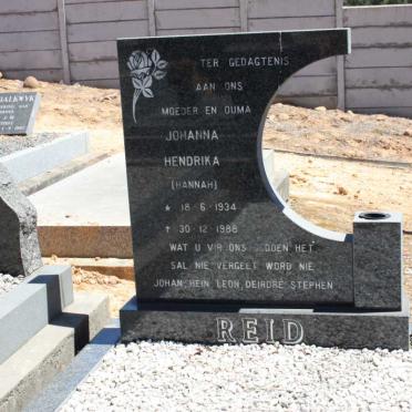 REID Johanna Hendrika 1934-1988
