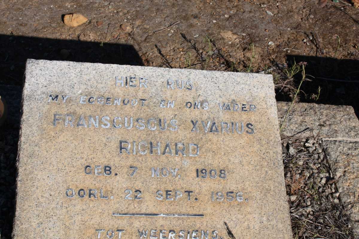 RICHARD Franscuscus Xvarius 1908-1956