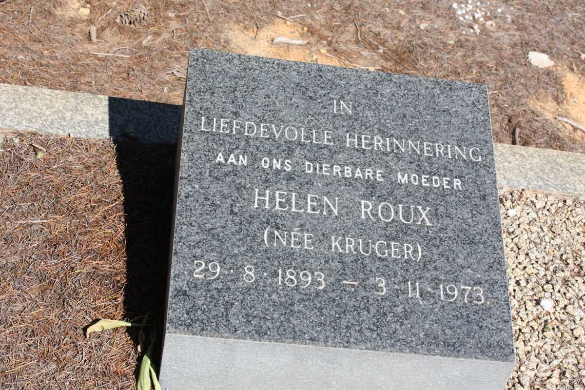 ROUX Helen nee KRUGER 1893-1973