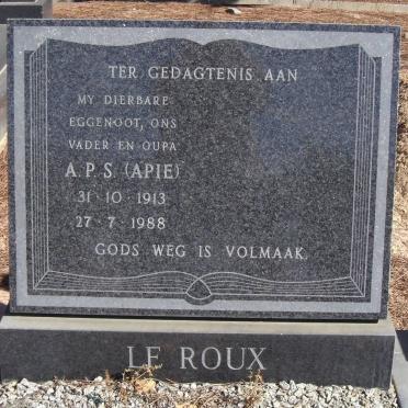 ROUX A.P.S., le 1913-1988