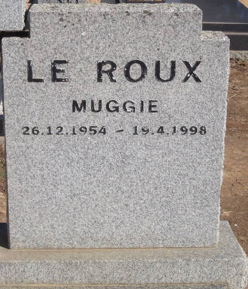 ROUX Muggie, le 1954-1998