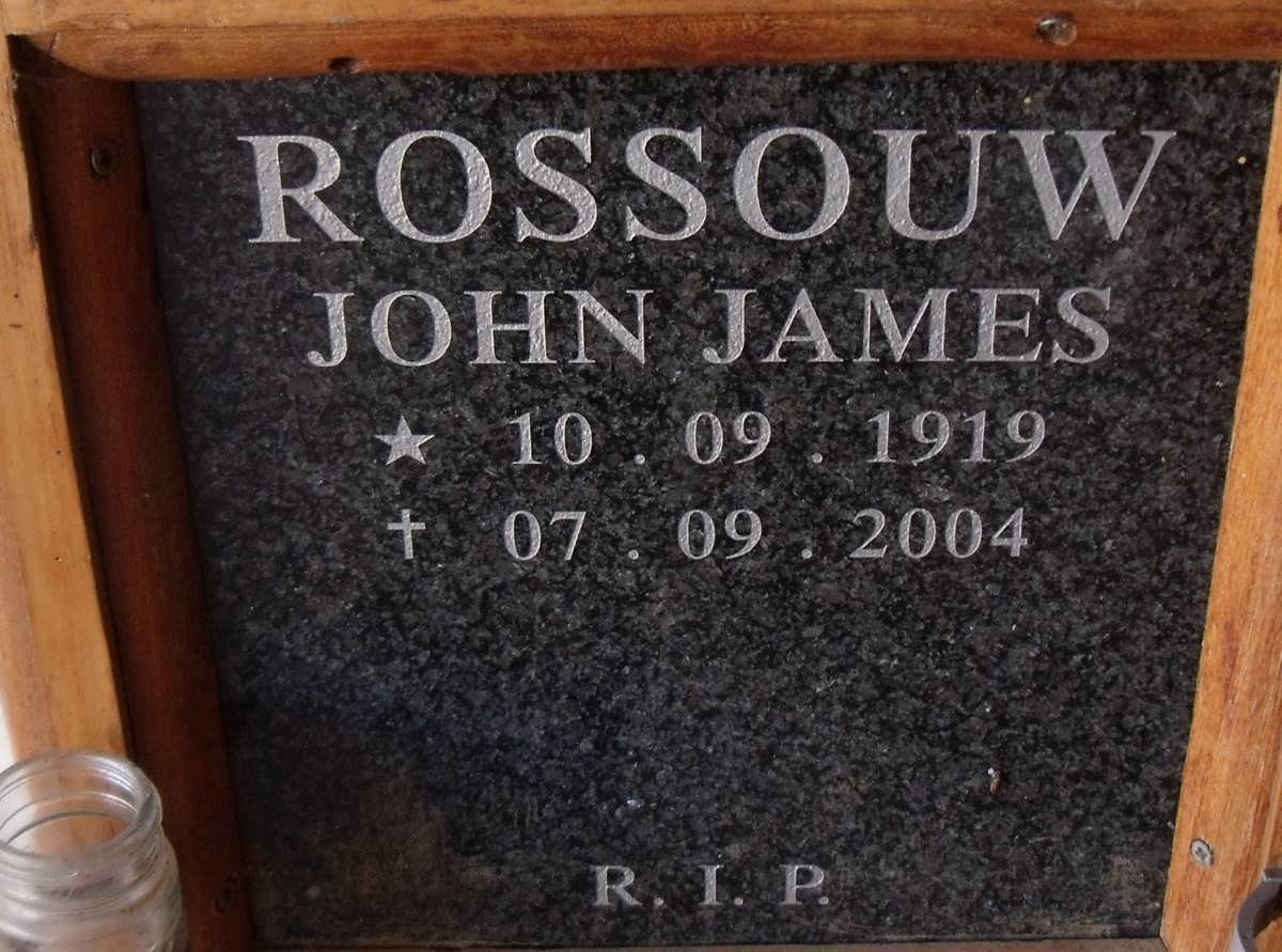 ROSSOUW John James 1919-2004
