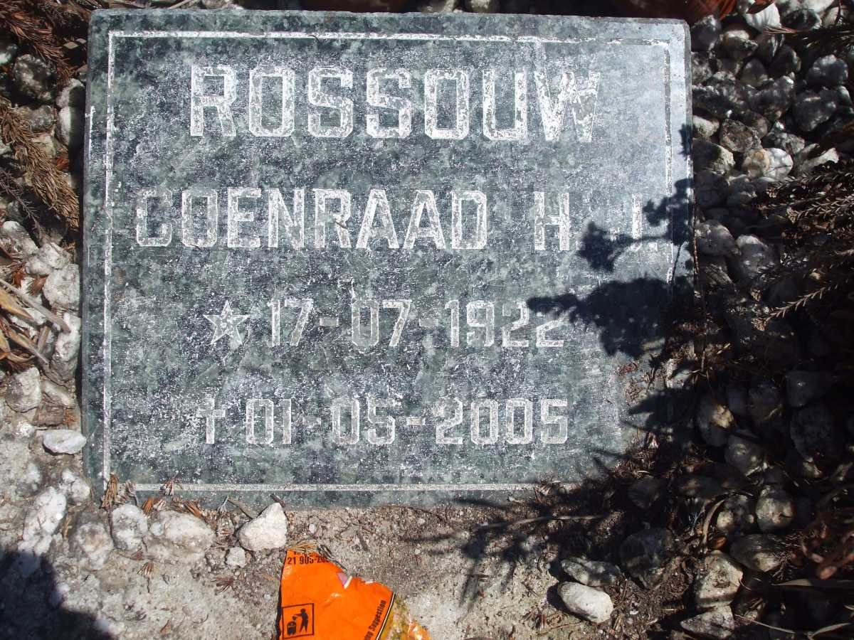 ROSSOUW Coenraad H.J. 1922-2005