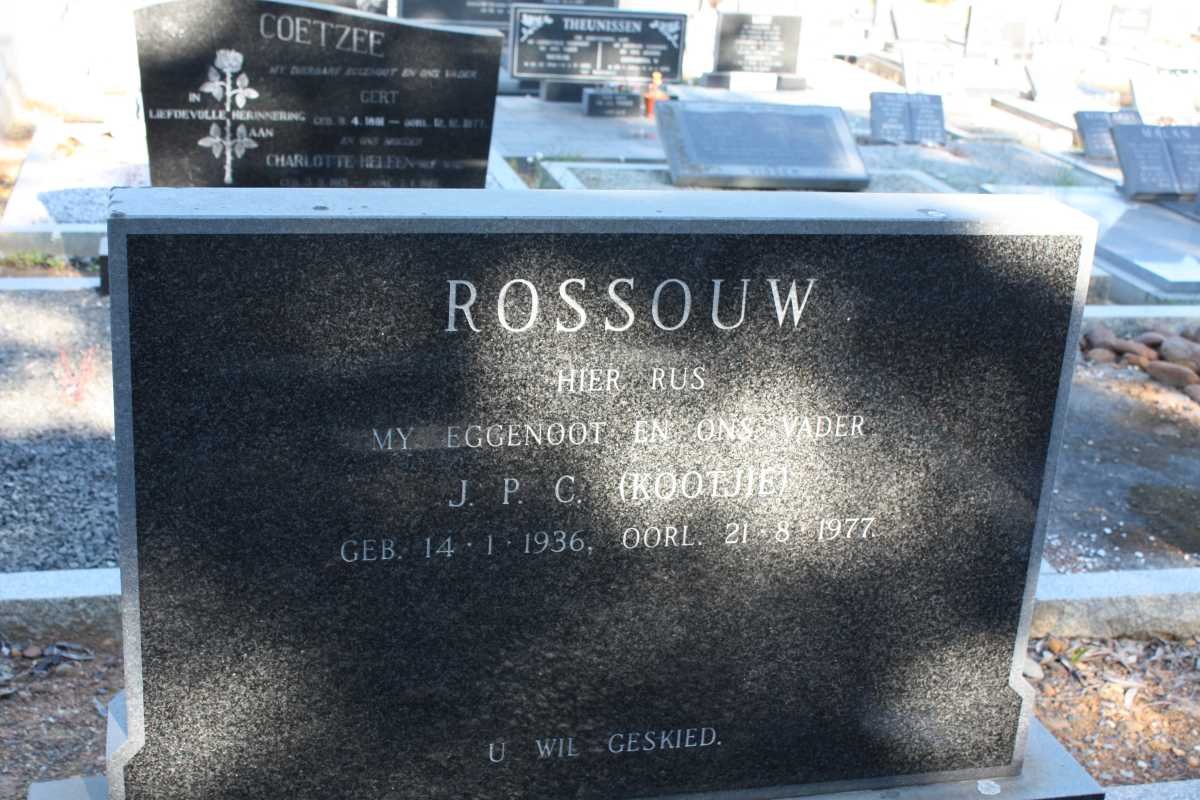 ROSSOUW J.P.C. 1936-1977