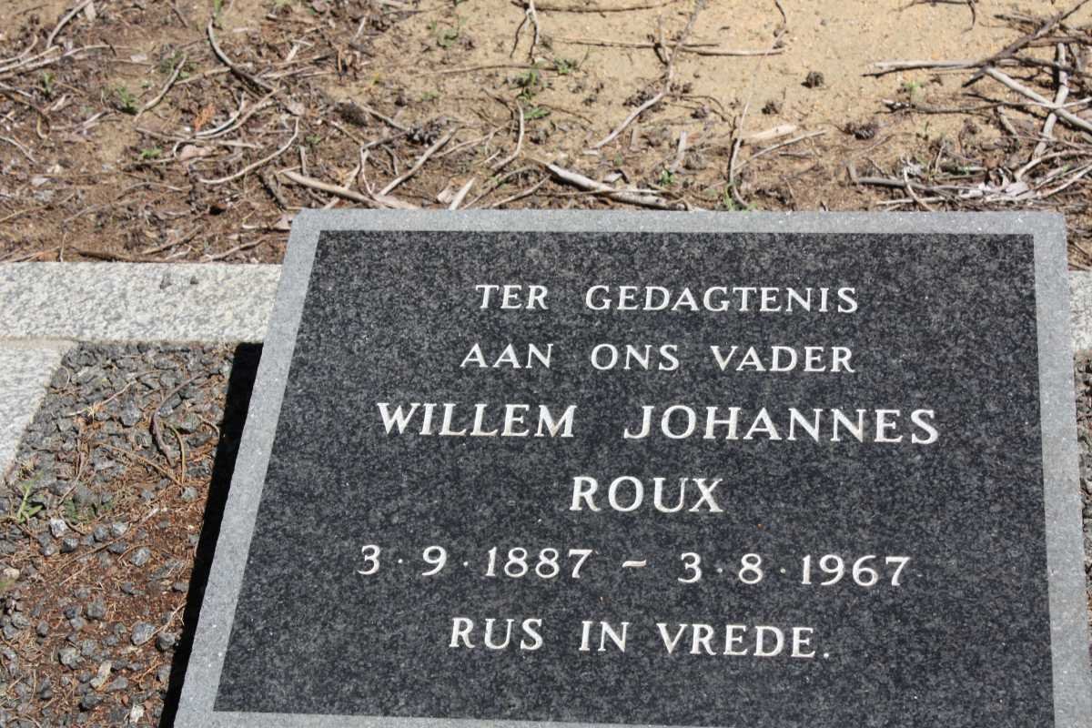 ROUX Willem Johannes 1887-1967