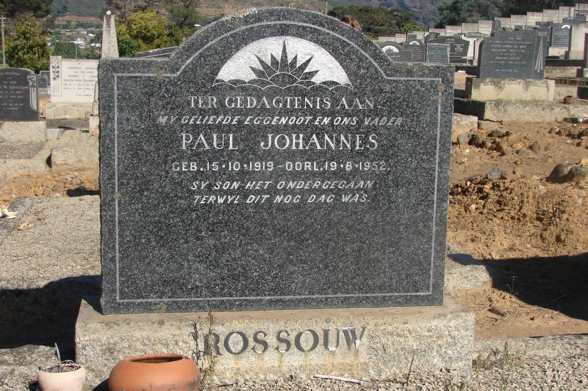ROSSOUW Paul Johannes 1919-1952