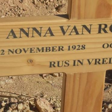 ROOYEN Anna, van 1928-2011
