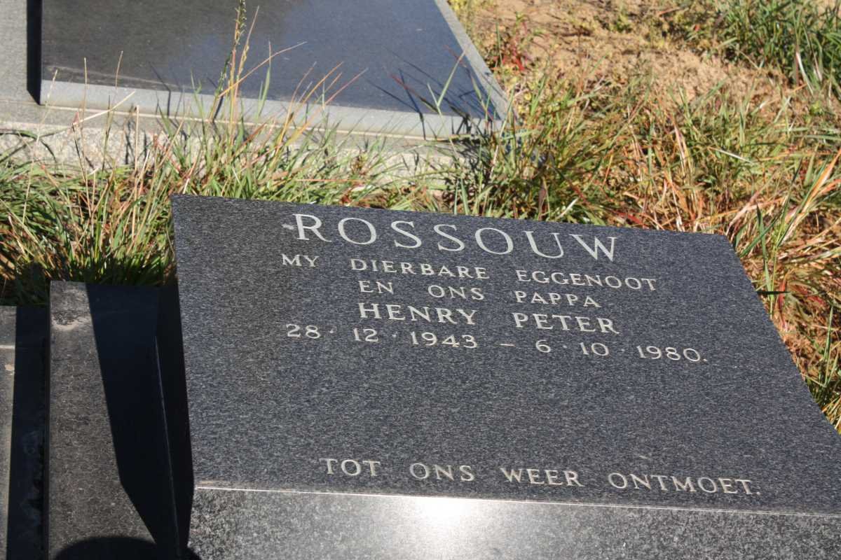 ROSSOUW Henry Peter 1943-1980