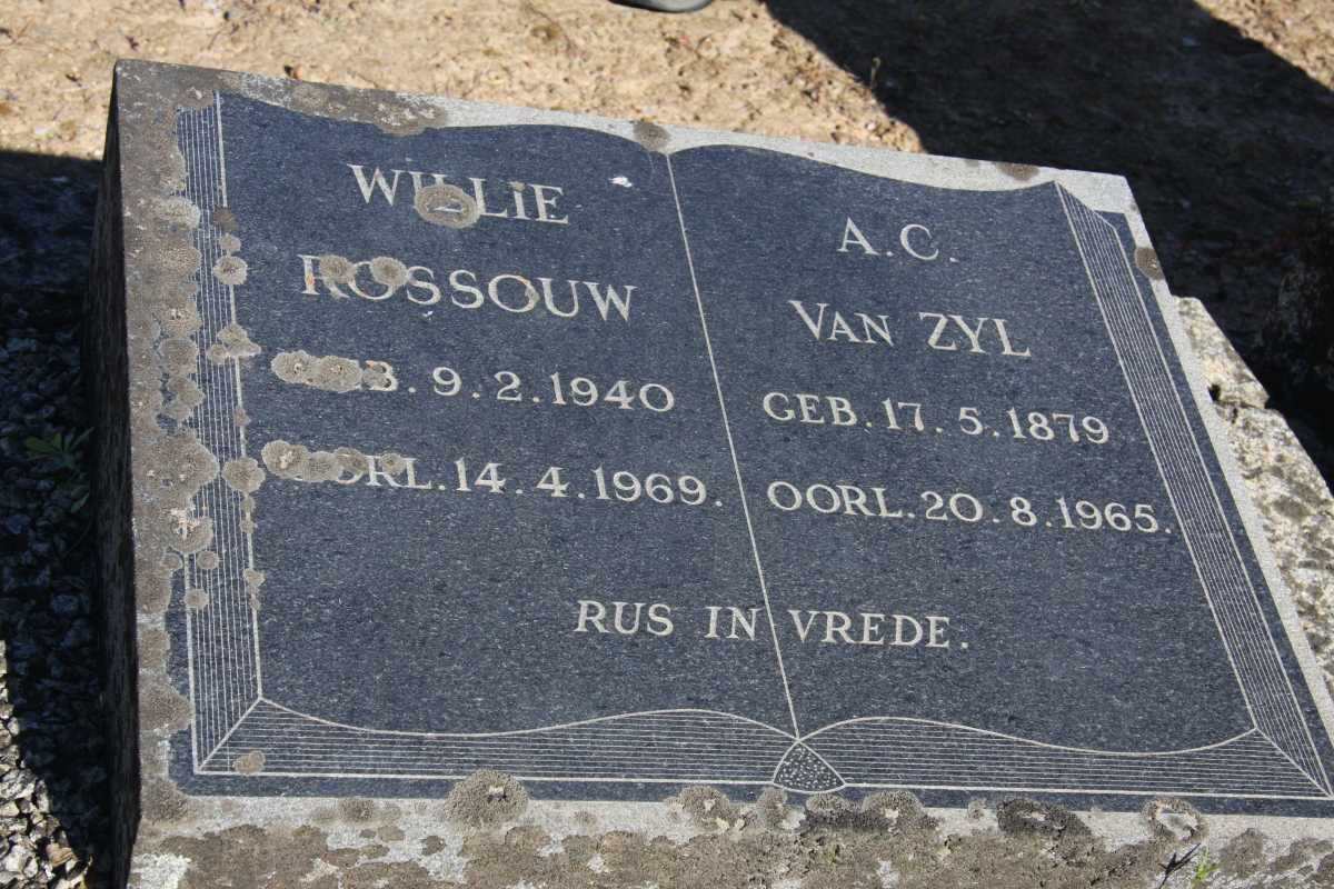 ROSSOUW Willie 1940-1969 :: VAN ZYL A.C. 1879-1965