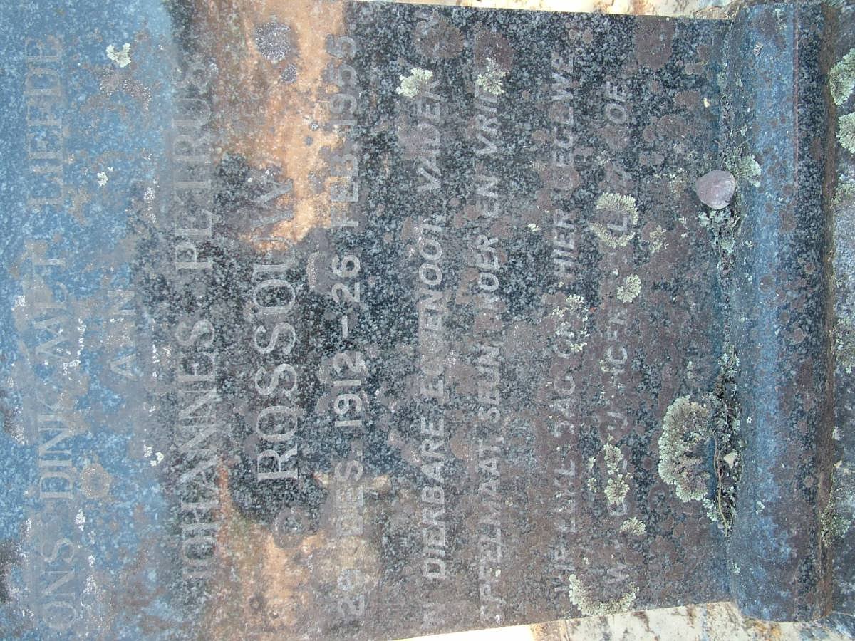 ROSSOUW Johannes Petrus 1912-1955