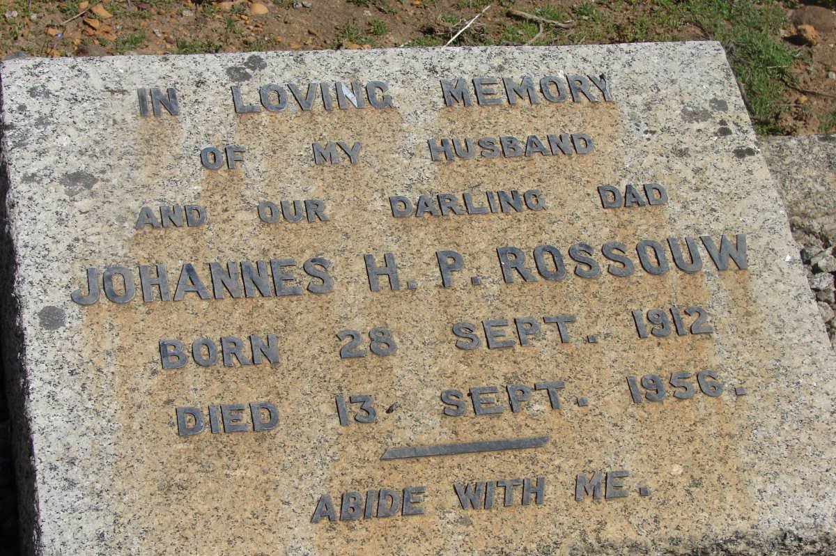 ROSSOUW Johannes H.P. 1912-1956