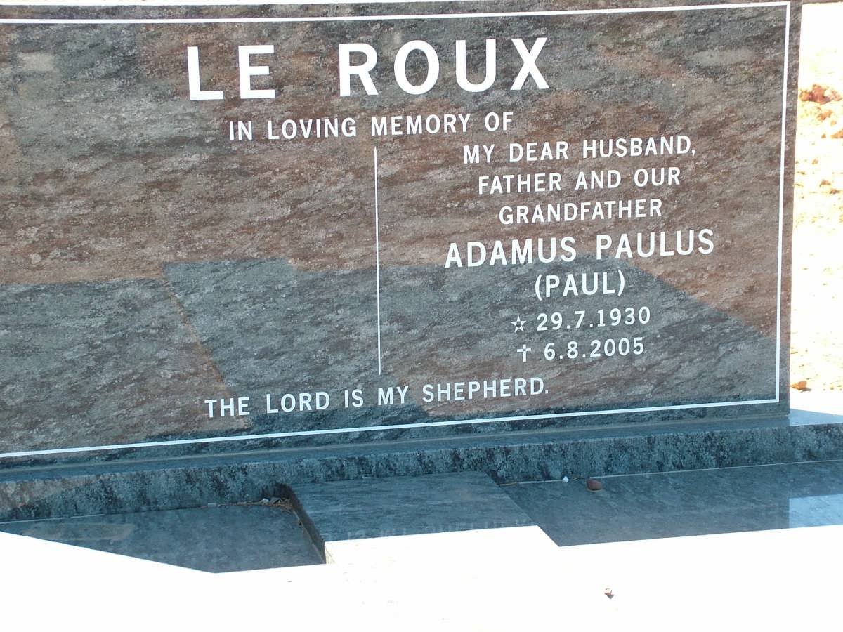ROUX Adamus Paulus, le 1930-2005