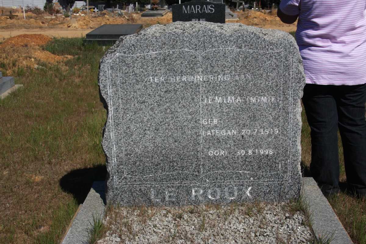 ROUX Jemima, le nee LATEGAN 1919-1996