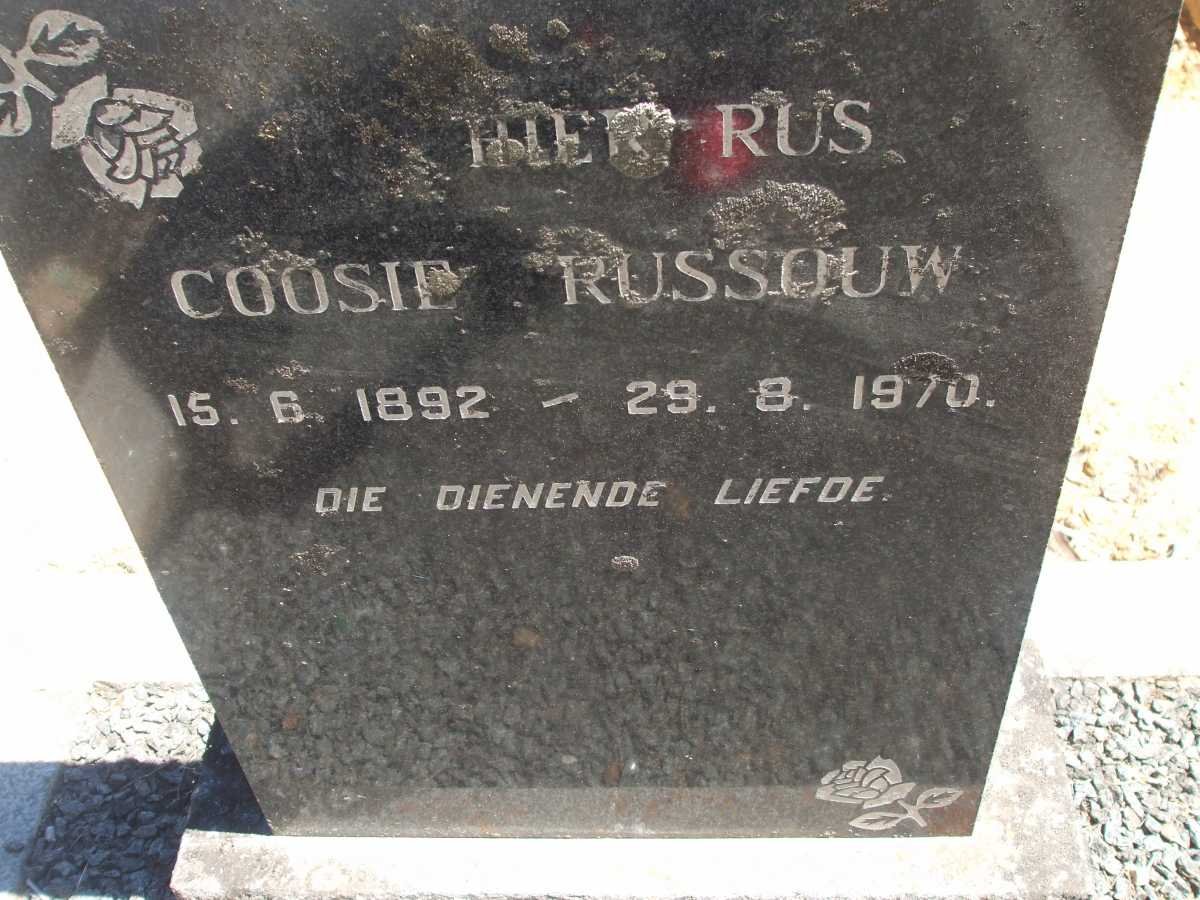 RUSSOUW Coosie 1892-1970