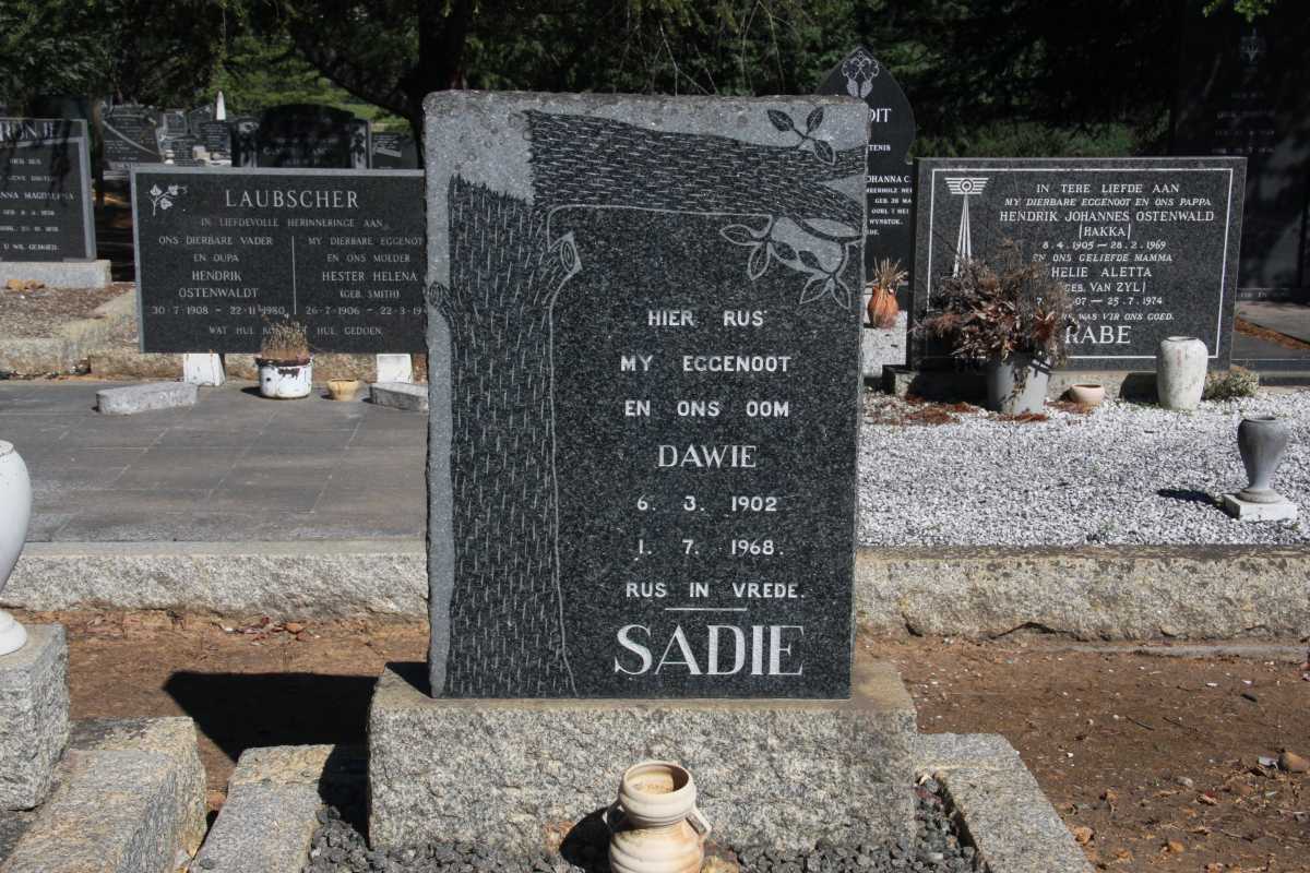 SADIE Dawie 1902-1968