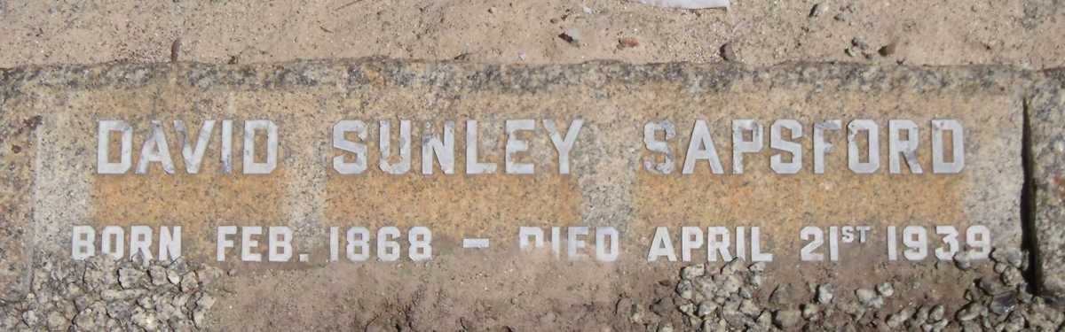 SAPSFORD David Sunley 1868-1939