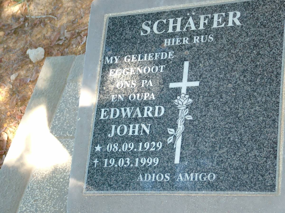 SCHAFER Edward John 1929-1999