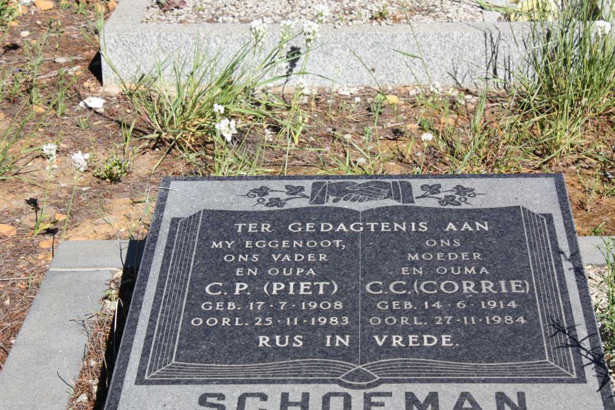 SCHOEMAN C.P. 1908-1983 & C.C. 1914-1984