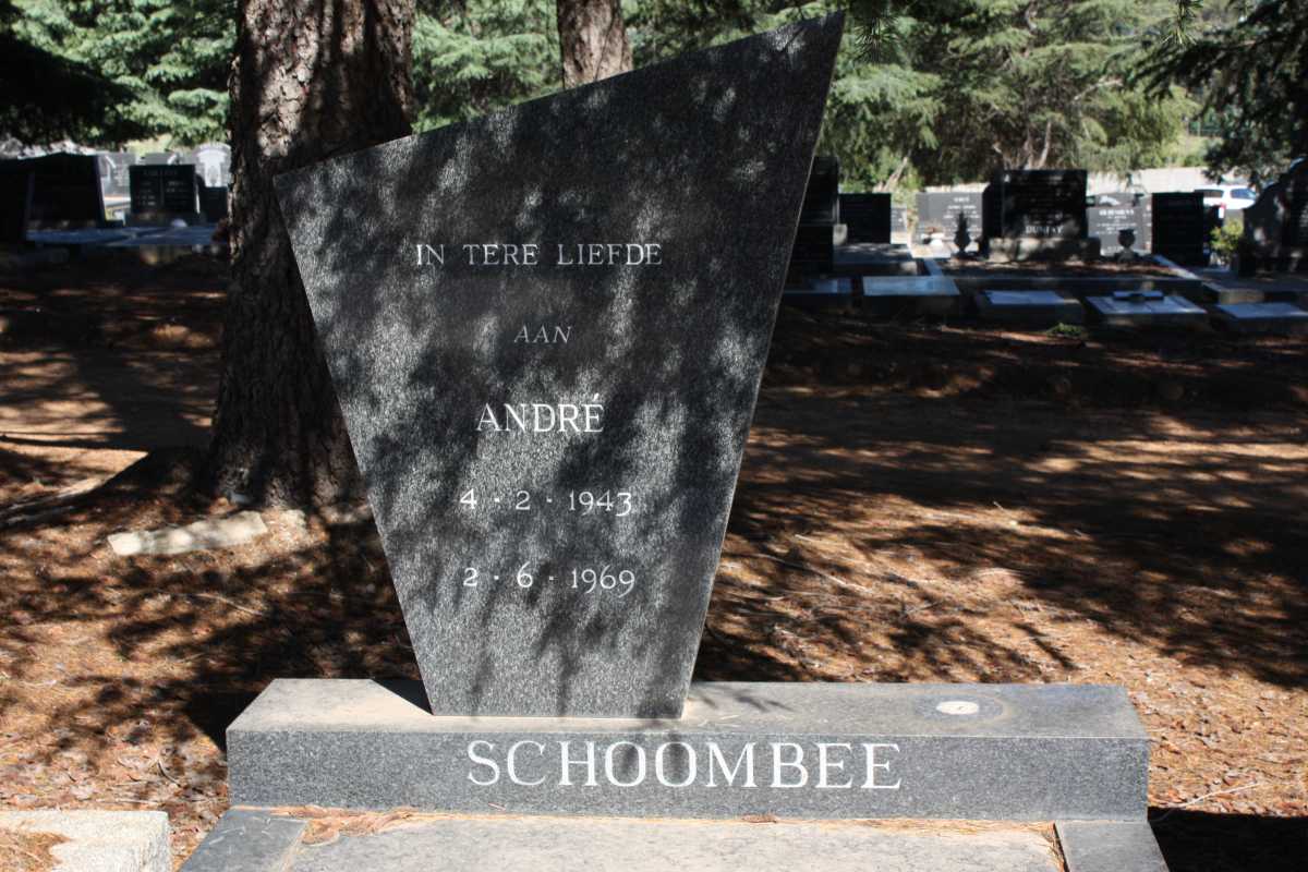 SCHOOMBEE Andre 1943-1969