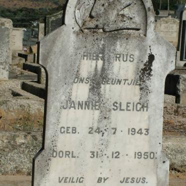 SLEIGH Jannie 1943-1950