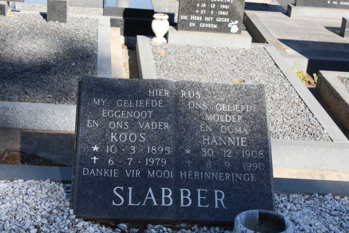 SLABBER Koos 1895-1979 & Hannie 1908-1990