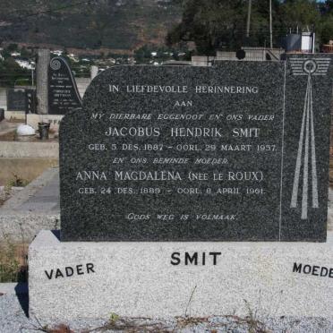 SMIT Jacobus Hendrik 1887-1957 & Anna Magdalena LE ROUX 1889-1961