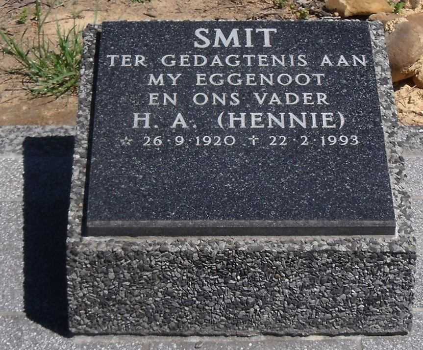 SMIT H.A. 1920-1993