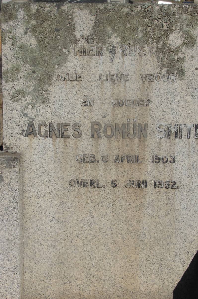 SMITH Agnes Romun 1903-1952